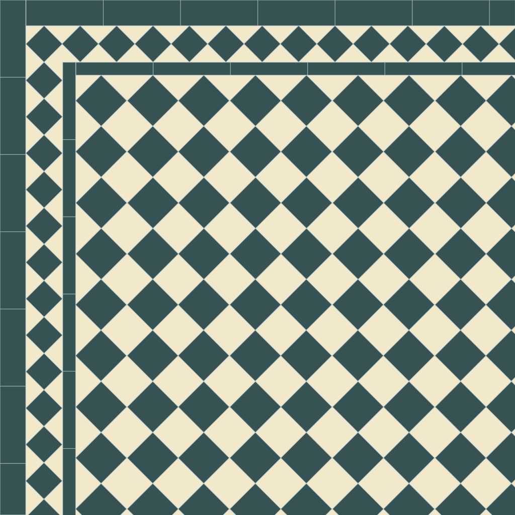 Chequerboard Victorian Tiles LVT 14