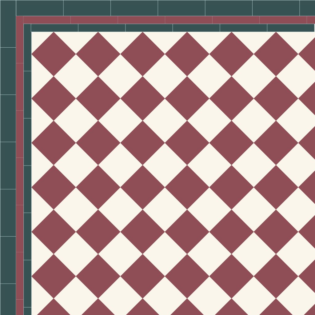Chequerboard Victorian Tiles LVT22
